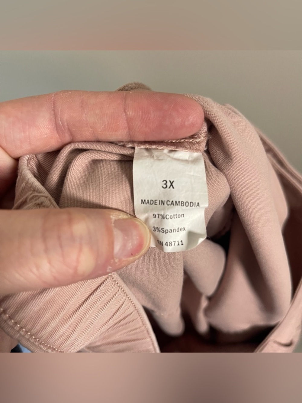 Falls Creek Women's Cargo Pants in Dusty Pink - Picture 7 of 8